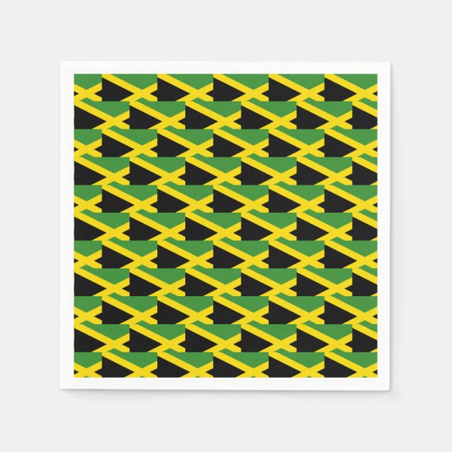 Stylish Jamaica Flag Napkin (Front)