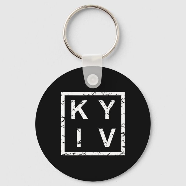 Stylish Kiev Kyiv  Keychain (Front)
