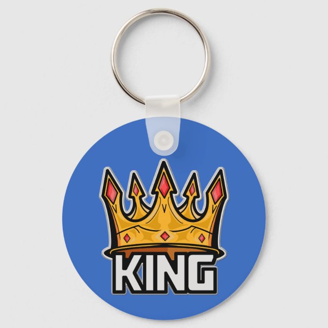Stylish King Crown Keychain (Front)