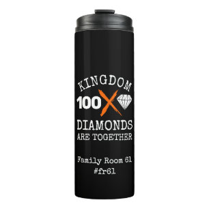 Stylish KINGDOM DIAMONDS FR61 Family Room Thermal Tumbler