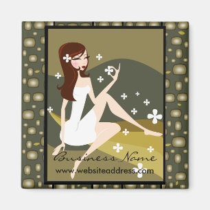 Stylish Lady Customizable Magnet