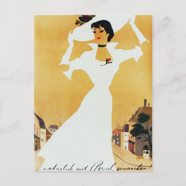 Stylish Lady Postcard (Front)