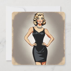 Stylish LBD Greetings: Versatile and Elegant Invitation