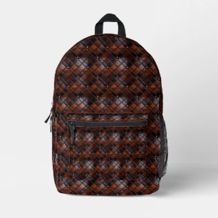 Stylish Leather Look for Everyday Adventure Printed Backpack