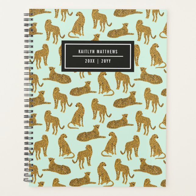 Stylish Leopard Animal Pattern Name | Mint Planner (Front)