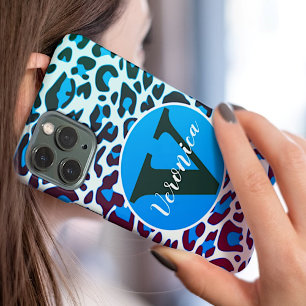 Stylish Leopard Animal Print Rockabilly Pattern iPhone 12 Case
