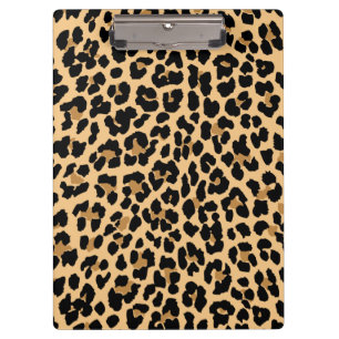 Stylish Leopard Print Clipboard