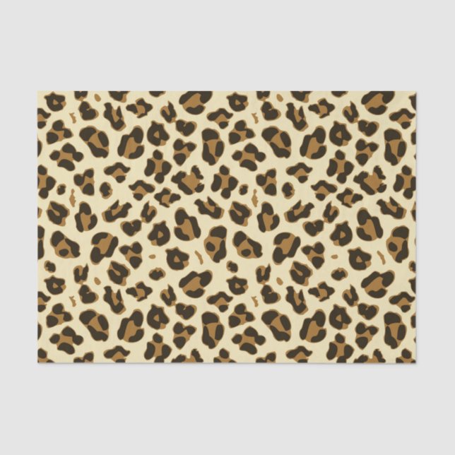 Stylish Leopard Print Tissue Paper (Front)