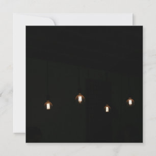 Stylish Light bulbs Minimalism Flat Card