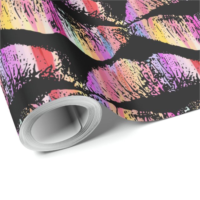 Stylish Lips #18 Wrapping Paper (Roll Corner)