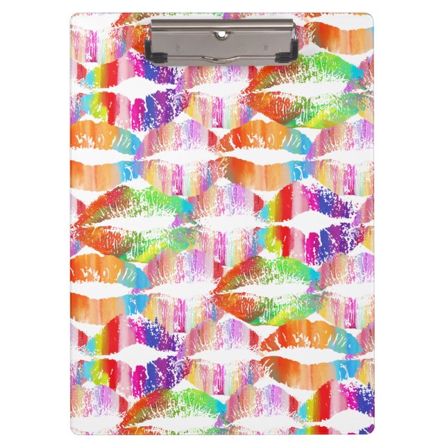 Stylish Lips #21 Clipboard (Front)