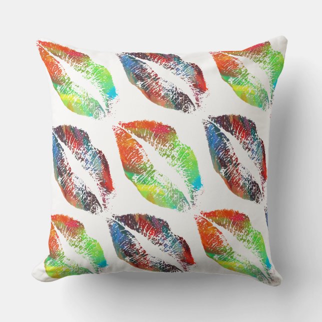 Stylish Lips #35 Throw Pillow (Front)