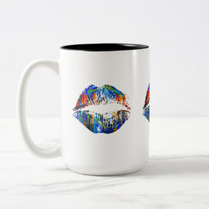 Stylish Lips #36 Two-Tone Coffee Mug