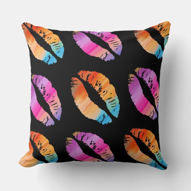 Stylish Lips #37 Throw Pillow (Front)