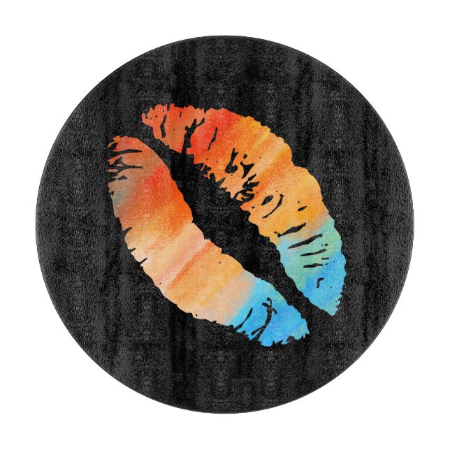 Stylish Lips #8 Cutting Board (Front)