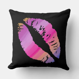 Stylish Lips #9 Throw Pillow