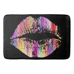 Stylish Lips Bath Mat