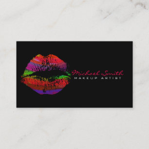 Stylish Lips Makeup Artist #26 Business Card