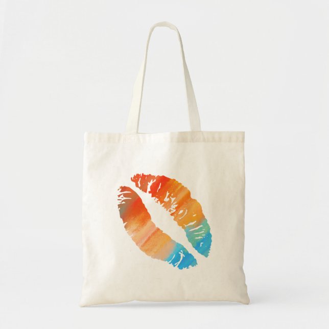 Stylish Lips Tote Bag (Front)