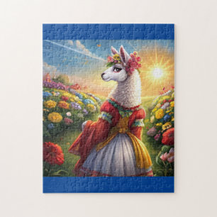 Stylish Llama  Jigsaw Puzzle