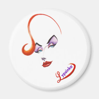 Stylish Lypsinka Magnet (Round)
