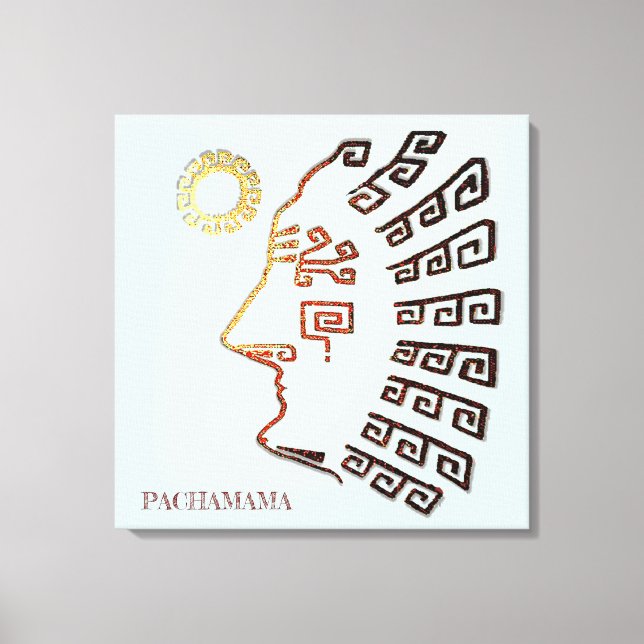 Stylish Machu_Picchu Drawing Canvas Print (Front)