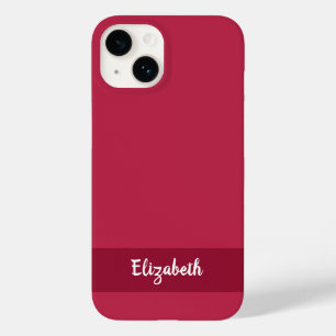 Stylish Magenta Personalized Case-Mate iPhone 14 Case