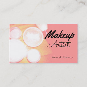 Stylish Makeup Artist Business Card