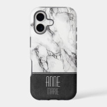 Stylish Marble and Leather