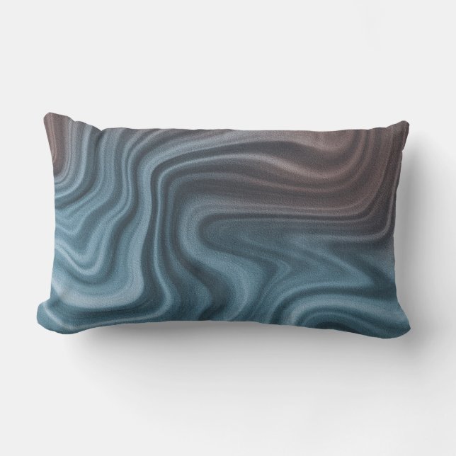 Stylish Marble Pattern  Lumbar Pillow (Front)