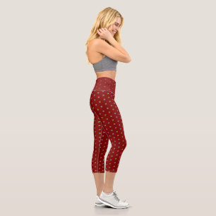 Stylish Maroon Capri Leggings for Active Lifestyle