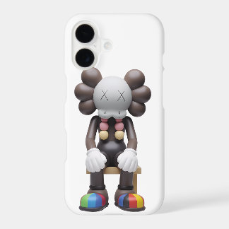 Stylish Mate iPhone Case with Kaws at Rest Print