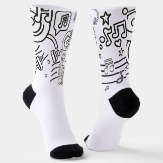 Stylish Melody: Music-Themed Socks