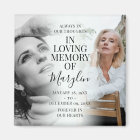 Stylish Memorial Before & After Photo Keepsake