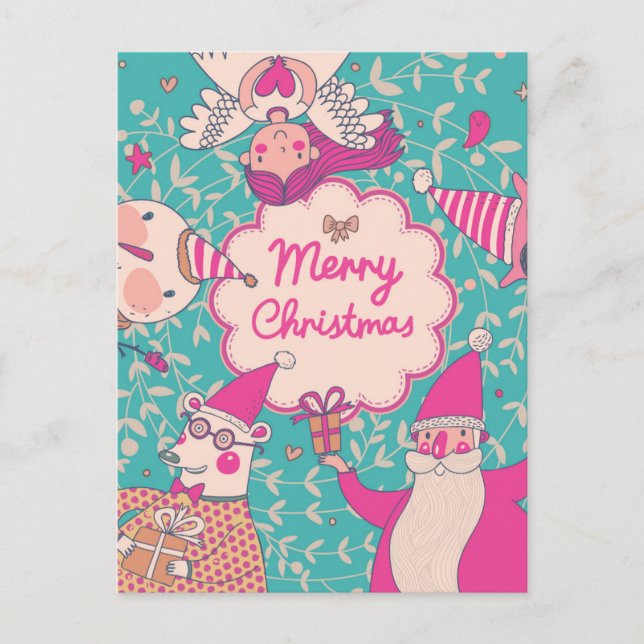 Stylish Merry Christmas Card (Front)