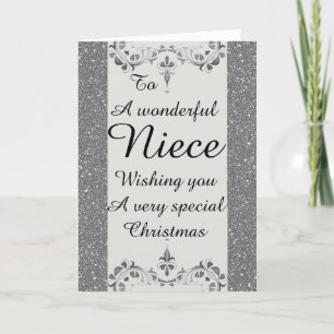 Stylish Merveilleuse carte de Noël nièce