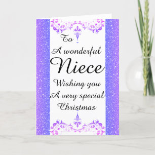 Stylish Merveilleuse carte de Noël nièce