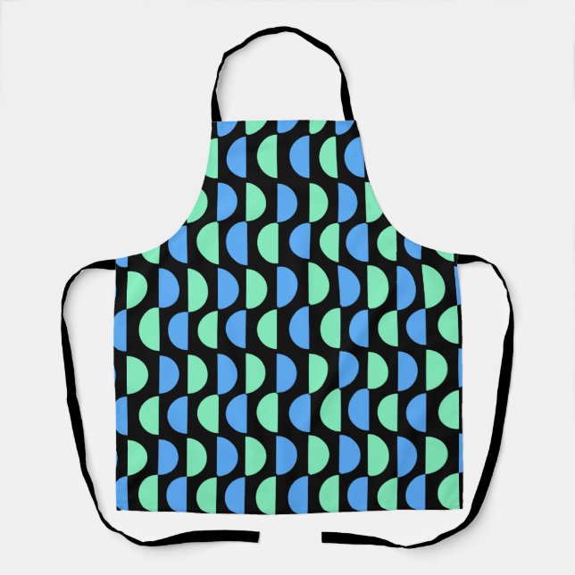 Stylish Mid Mod Geometrical Pattern Apron (Front)