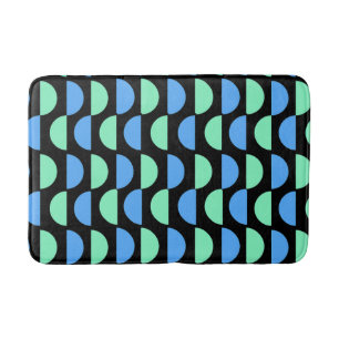 Stylish Mid Mod Geometrical Pattern Bath Mat