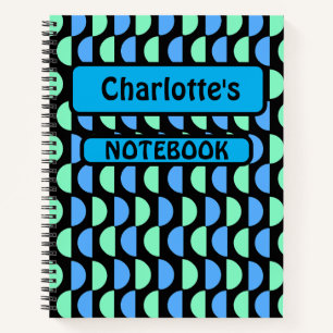 Stylish Mid Mod Geometrical Pattern Notebook