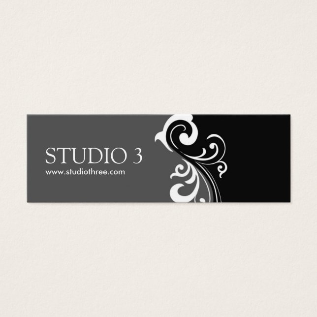 Stylish Mini Business Cards (Front)