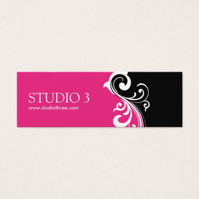 Stylish Mini Business Cards (Front)