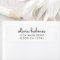 Stylish Minimal White Script Return Address