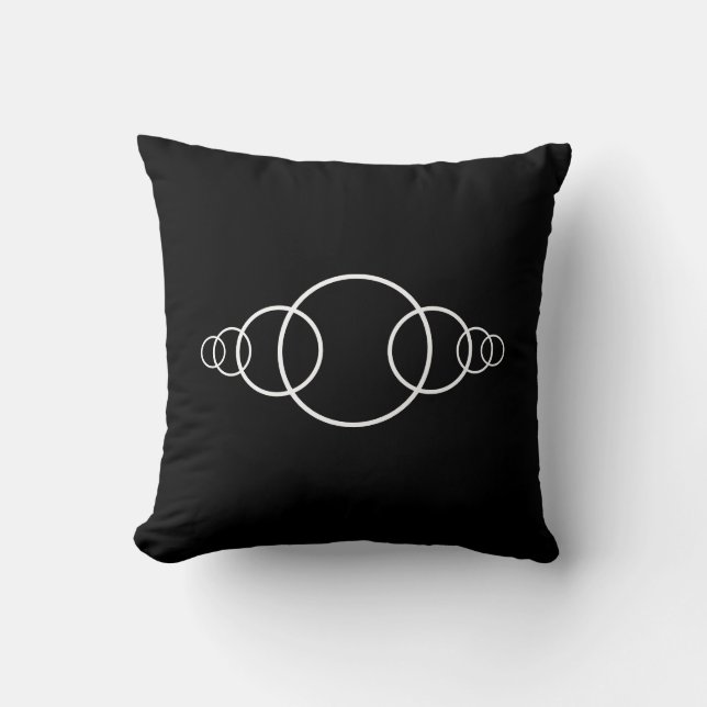 Stylish Minimalism Round Shape Pillow Cushion (Front)