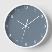 Stylish Minimalist Cool Grey Wall Clock