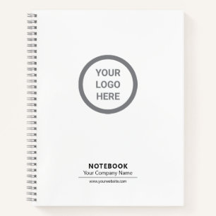 Stylish Minimalist Custom Logo Branded Notebook