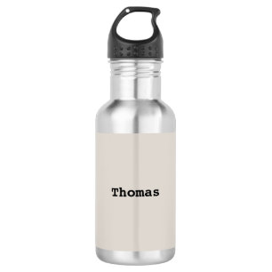 Stylish Minimalist Simple Elegant Custom Name 532 Ml Water Bottle