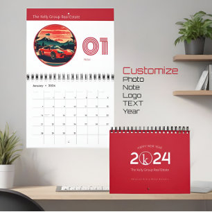 Stylish Minimalist Wall Calendar for Company