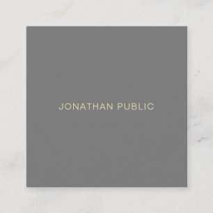 Stylish Minimalistic Modern Professional Template Square Business Card