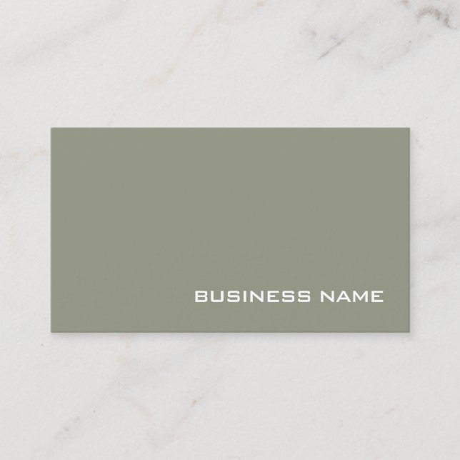 Stylish Minimalistic Monogram Design Modern Luxe Business Card (Front)